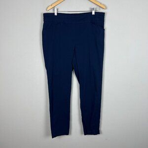 Chicos 3 Fabulously Slimming Pants Womens‎ XL 16/18 Navy Blue Pull On Stretch